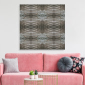Houten Planken met Overlapping Perspectief Zuidwes Canvas Afdruk (Insitu (Woonkamer))