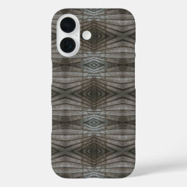 Houten Planken met Overlapping Perspectief Zuidwes iPhone 16 Hoesje