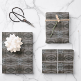 Houten Planken met Overlapping Perspectief Zuidwes Inpakpapier Vel