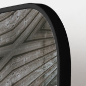 Houten Planken met Overlapping Perspectief Zuidwes Pickleball Paddle (Links Detail)