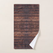 Houten Planken Met Structuurdetails Close-up Foto Bad Handdoek (Handdoek)