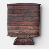 Houten Planken Met Structuurdetails Close-up Foto Blikjeskoeler (Voorkant)