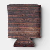 Houten Planken Met Structuurdetails Close-up Foto Blikjeskoeler (Achterkant)