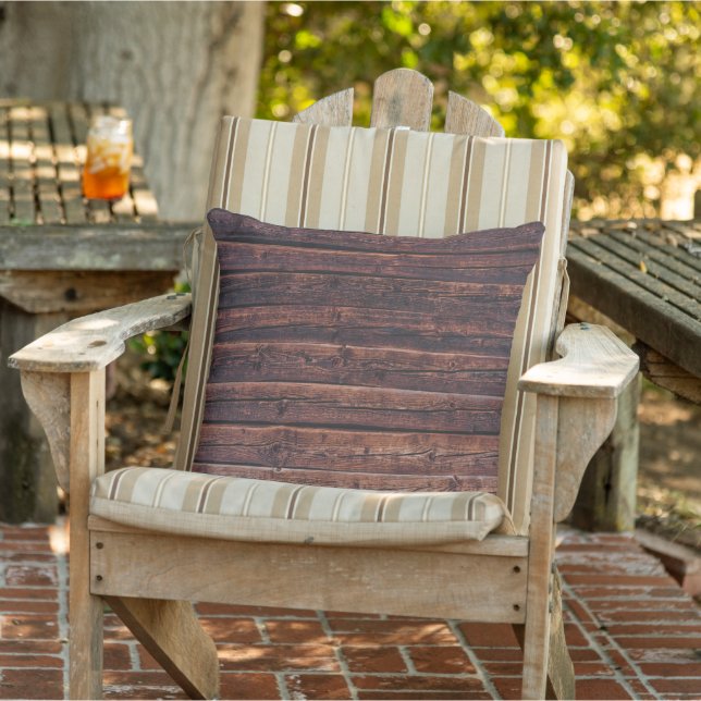 Houten Planken Met Structuurdetails Close-up Foto  Buitenkussen (Stoel)