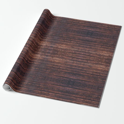 Houten Planken Met Structuurdetails Close-up Foto Cadeaupapier (Uitgerold)