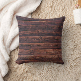 Houten Planken Met Structuurdetails Close-up Foto Kussen