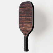 Houten Planken Met Structuurdetails Close-up Foto Pickleball Paddle (Links)
