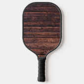 Houten Planken Met Structuurdetails Close-up Foto Pickleball Paddle (Achterkant)