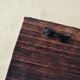 Houten Planken Met Structuurdetails Close-up Foto  Strandlaken