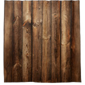 Houten Planken Platen Douchegordijn (Voorkant)