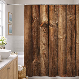 Houten Planken Platen Douchegordijn