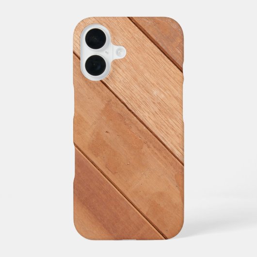 Houten Planken Rustiek iPhone 16 Hoesje (Achterkant)