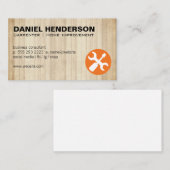 Houten Planken | Sleutel Schroevendraaier Gereedsc Visitekaartje (Voorkant / Achterkant)