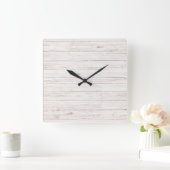 houten planken vierkante klok (Huis)