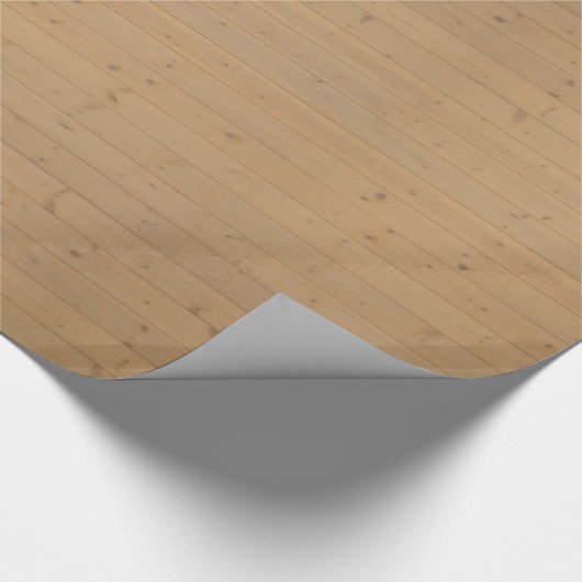 Houten planken Vloertextiel Cadeaupapier (Hoek)