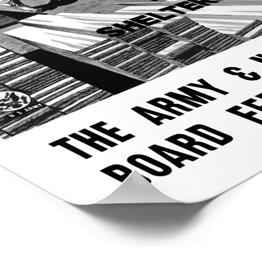 Houten planken voor onze planten — WWII Poster (Hoek)