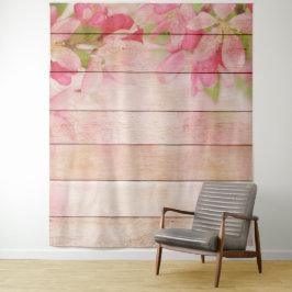 houten planken wandkleed