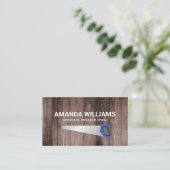 Houten Planken | Zaag Visitekaartje (Staand voorkant)