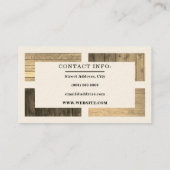 Houten plankpatroon met tint visitekaartje (Achterkant)