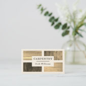 Houten plankpatroon met tint visitekaartje (Staand voorkant)