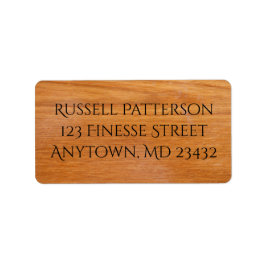 Houten planten etiket