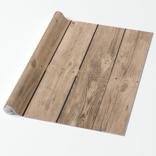 Houten planten III Cadeaupapier (Uitgerold)