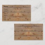 Houten planten visitekaartje (Voorkant / Achterkant)