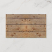 Houten planten visitekaartje (Achterkant)