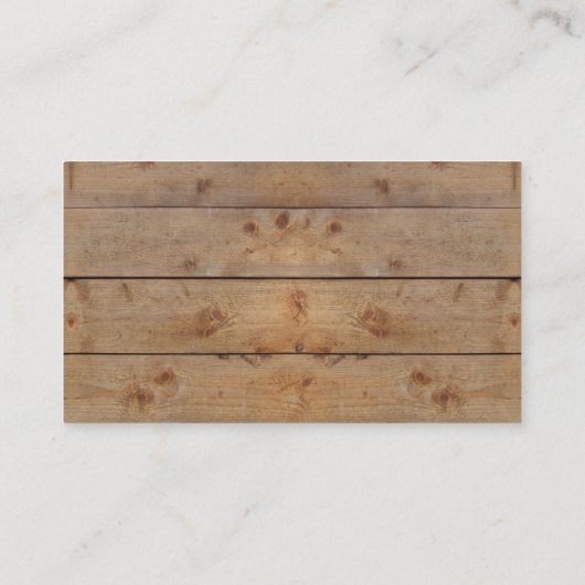Houten planten visitekaartje (Achterkant)