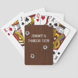  houten pokerspelkaarten speelkaarten