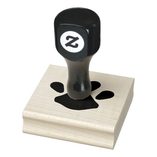 Houten poot gedrukt stempel (Stempel)