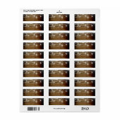 Houten Potten Adreslabels in Rustieke Stijl Etiket (Full Sheet)