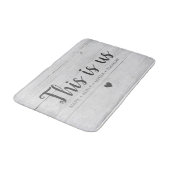 Houten Print This Is Us Hart Badmat (Gekanteld)