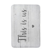 Houten Print This Is Us Hart Badmat (Voorkant Verticaal)