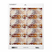 Houten puzzel etiket (Full Sheet)