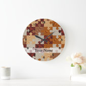 Houten puzzel grote klok (Huis)