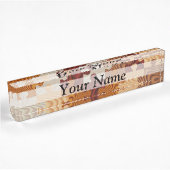 Houten puzzel naambordje