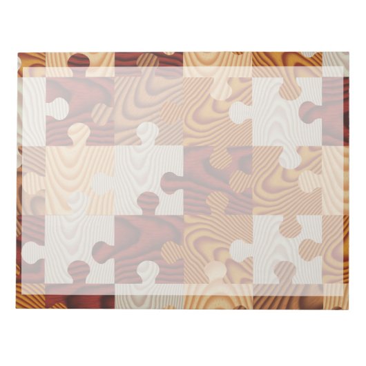 Houten puzzel notitieblok (Voorkant)