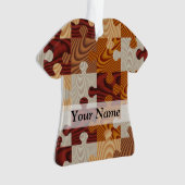 Houten puzzel ornament (voorkant)