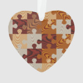 Houten puzzel ornament (achterkant)