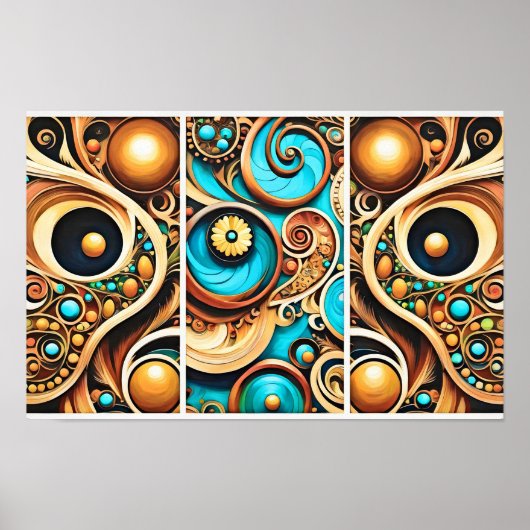 houten puzzel poster (Voorkant)