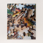 Houten puzzelstukjes legpuzzel (Verticaal)