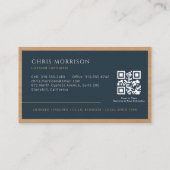 Houten QR-code voor bouwprofessionals Visitekaartje (Achterkant)