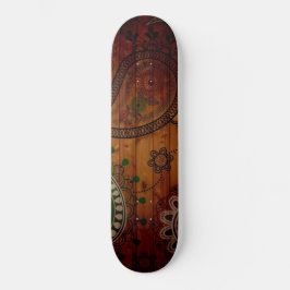 Houten Raad met creatief ontwerp Skateboard