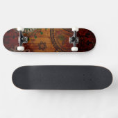 Houten Raad met creatief ontwerp Skateboard (Horizontaal)