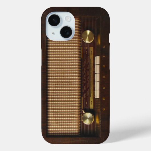  houten radio Case-Mate iPhone case (Achterkant)