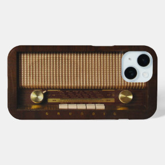  houten radio iPhone 15 case