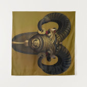 Houten Ram Wandkleed (Voorkant (horizontaal))
