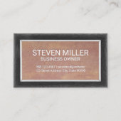 Houten rand | Oude textuur Visitekaartje (Voorkant)