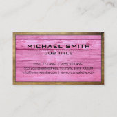 Houten randconstructie Elegante houten look #21 Visitekaartje (Achterkant)